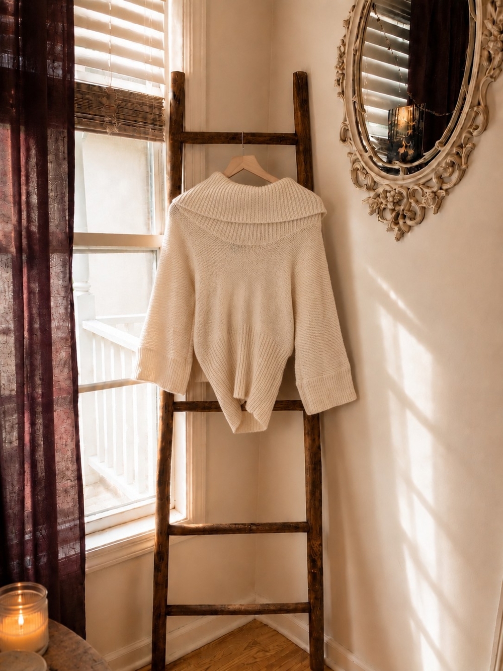 Wool Blend Cozy Knit Sweater